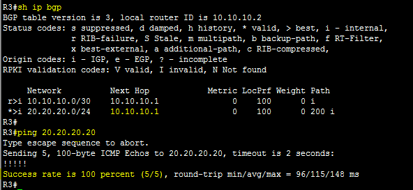 BGP next hop self configuration example