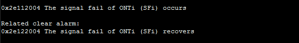 0x2e112004 The signal fail of ONTi (SFi) occurs