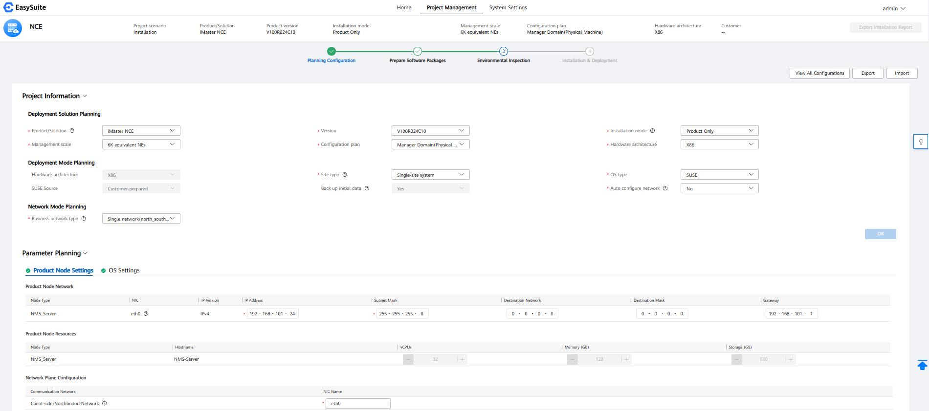 Huawei iMaster NCE 6K Manager deployment